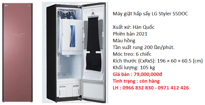 Máy giặt hấp sấy LG STYLER S5DOC